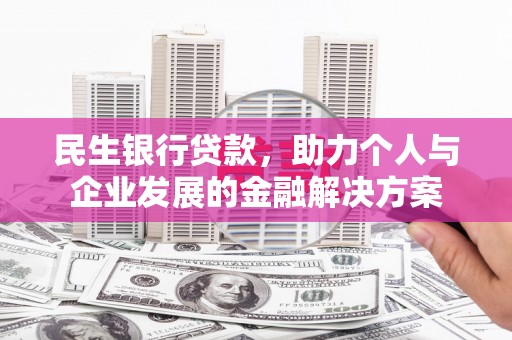 山阳民生银行贷款，助力个人与企业发展的金融解决方案