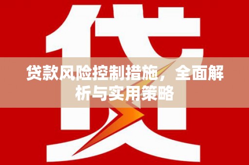 鄢陵贷款风险控制措施，全面解析与实用策略