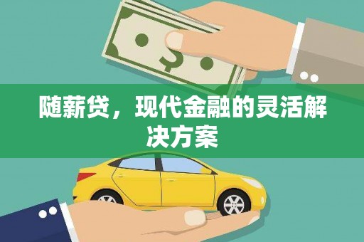 全南随薪贷，现代金融的灵活解决方案
