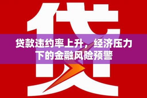 犍为贷款违约率上升，经济压力下的金融风险预警