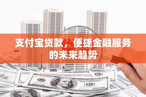 驻马店支付宝贷款，便捷金融服务的未来趋势