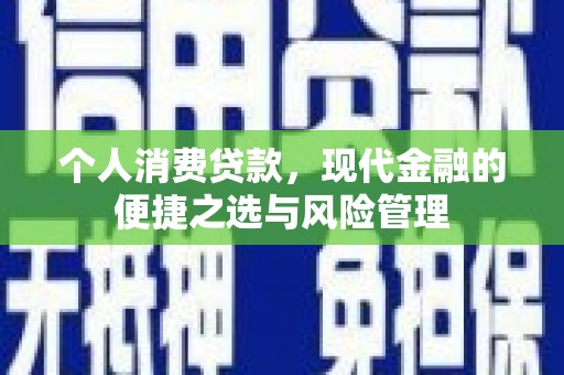 城厢个人消费贷款，现代金融的便捷之选与风险管理
