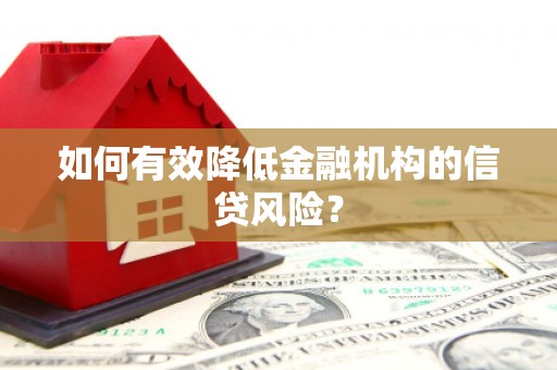 朗县如何有效降低金融机构的信贷风险？