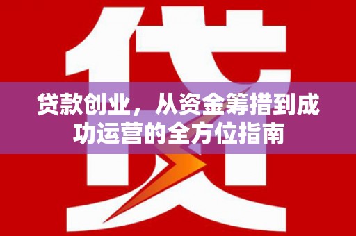 乐东贷款创业，从资金筹措到成功运营的全方位指南