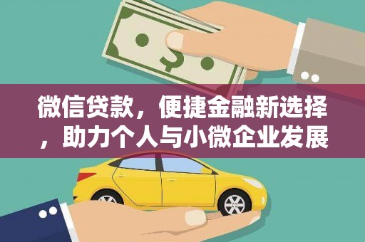 芦山微信贷款，便捷金融新选择，助力个人与小微企业发展