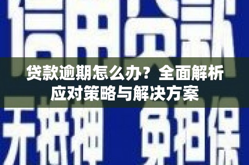 滁州贷款逾期怎么办？全面解析应对策略与解决方案